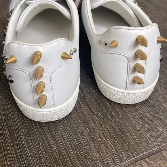 EUC Authentic Gucci Ace Punk Stud Sneakers - Picture 5 of 8